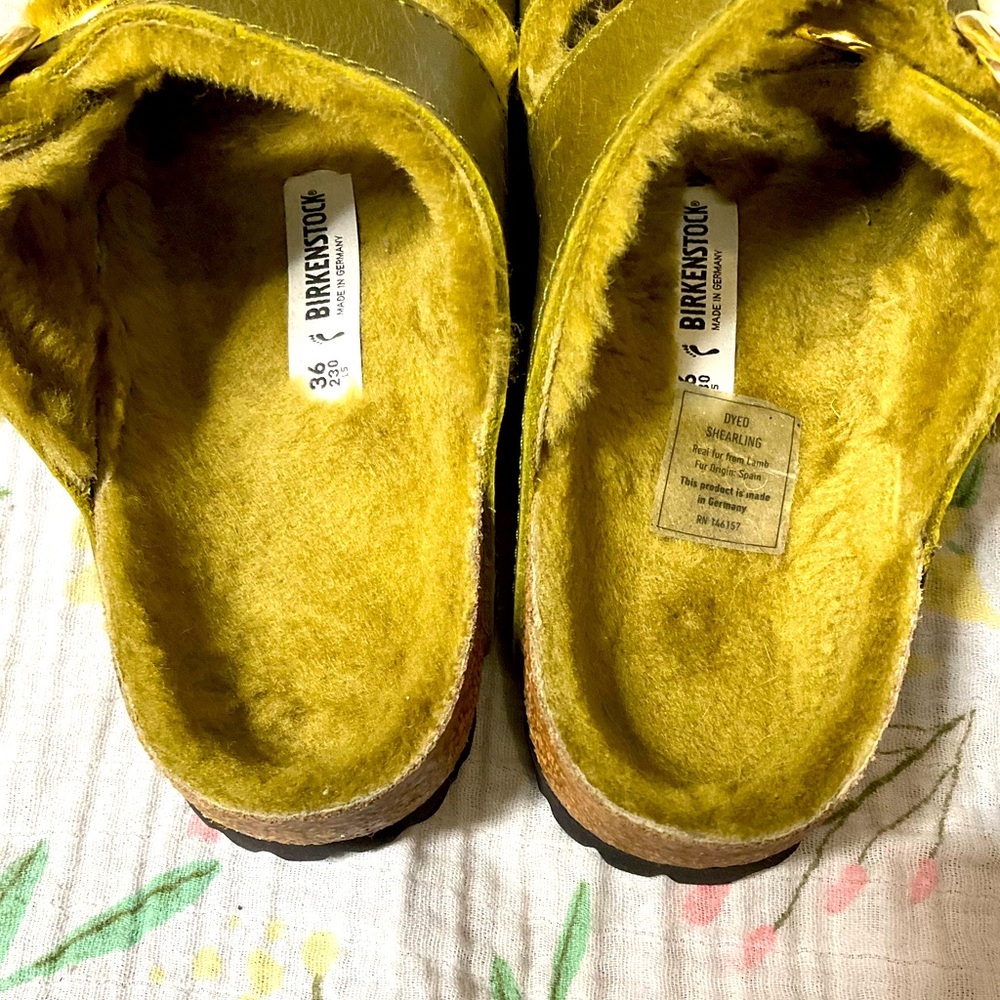 Birkenstock Arizona Big Buckle Shearling Women’s EU 36 US 5/5.5 - Picture 2 of 6